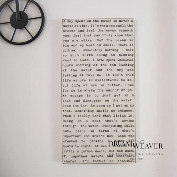 Boating Wooden Sign | Cedar Mountain Studios - Picture 2 of 5